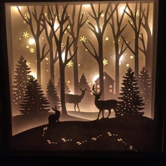 Lightbox - Winter Deer